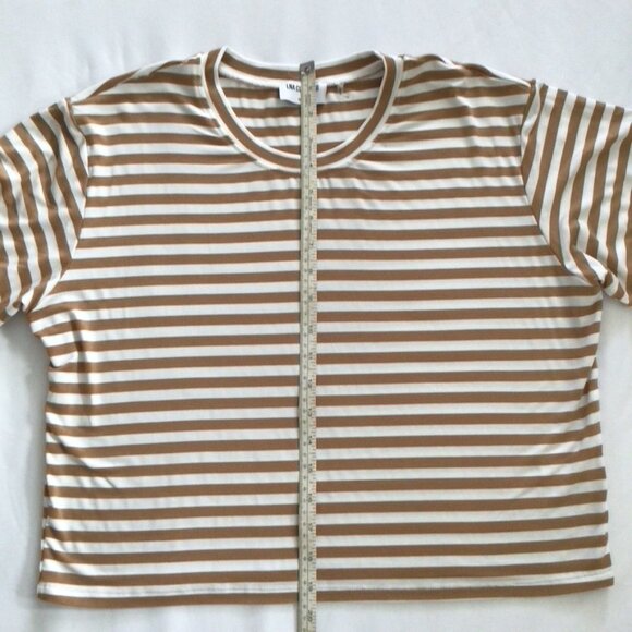 LNA Striped Boxy Tee Sz S - Picture 4 of 5